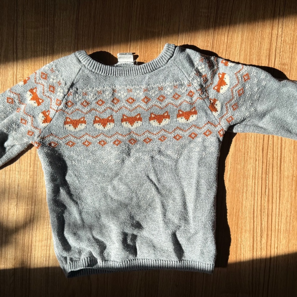 H&M Fox Jacquard Sweater